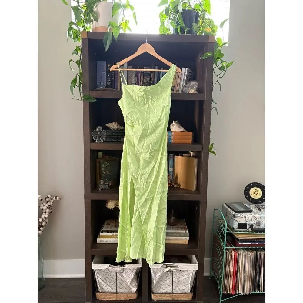 NWT For Love & Lemons Ilana Midi Dress In Green Size XS - Picture 8 of 13
